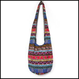 Bohemian Cotton Hobo Crossbody Bag Handmade Messenger Shoulder Sling